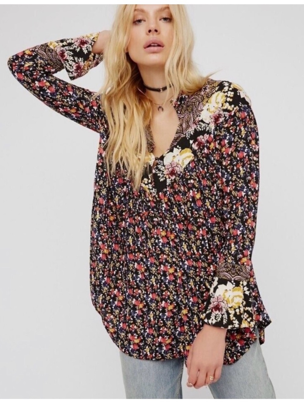 Free People Wildflower Fields  tunic- as is